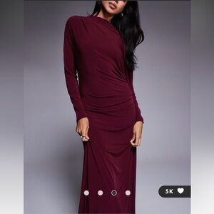 NWT RIVER ISLAND BURGUNDY GOWN